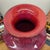 Purple-Red Glazed Ceramic Vase with White Accent For Sale - Image 9 of 10