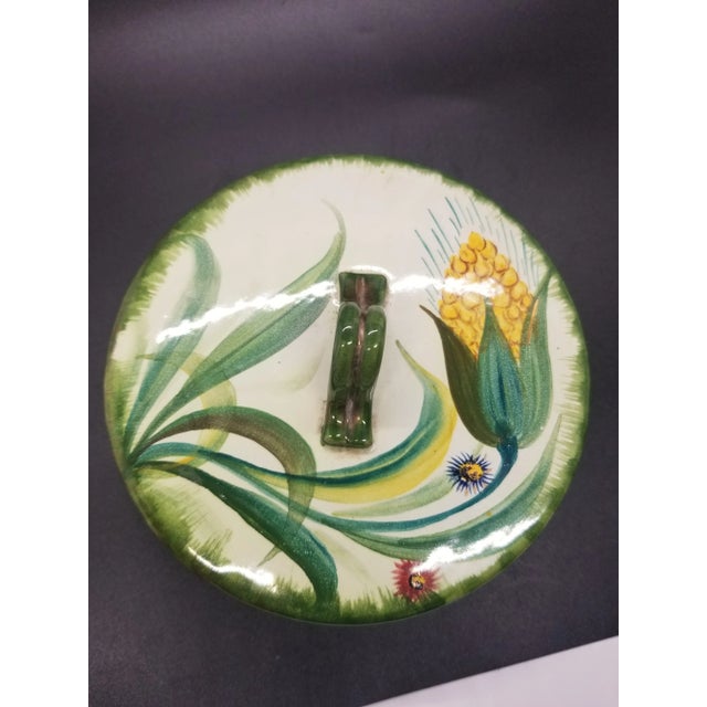 Vintage Handpainted Trinket Numbered Candy Dish, Italy...perfect for a summer fall table.