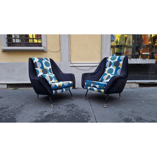 Pole Position Chairs with Iron and Brass Legs from Minotti, Set of 2 For Sale - Image 11 of 14