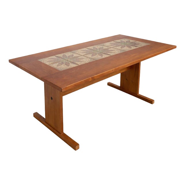 Danish Teak and Tile Dining Table from Gangso Møbler For Sale