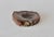 Vintage Mid Century Polished Brown White Agate Ashtray Candy Dish Cashpot For Sale - Image 10 of 15