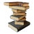 Vintage Regency Faux Stacked Books Side Table – Trompe L’Oeil Library Accent For Sale