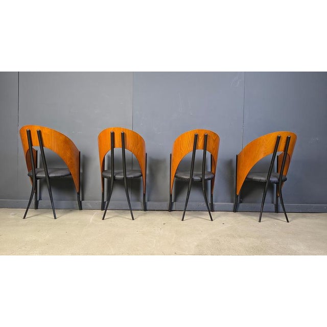 Postmodern Spanish Dining Chairs from Philippe Starck, 1980s, Set of 4 For Sale - Image 6 of 13