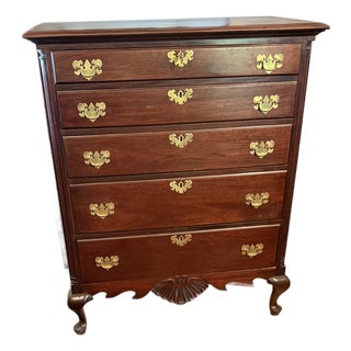 Mid 20th Century Chippendale Chest of Drawers From Statton For Sale
