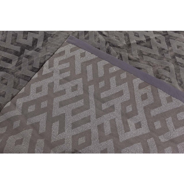 Abstract Geometric Modern Silk Tibetan Rug by Doris Leslie Blau For Sale - Image 9 of 9