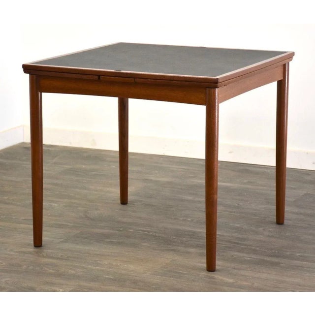 1960s Danish Modern Teak Dining Table For Sale - Image 5 of 11