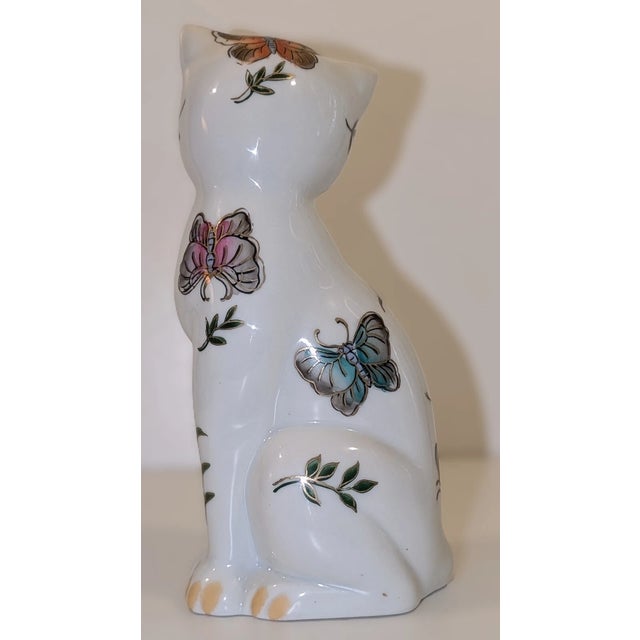 Mid-Century Modern Vintage Andrea by Sadek Hand Painted Cat Figurine For Sale - Image 3 of 6