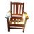 1910s Charles P. Limbert Mission Oak Slatted Arm Chair, Grand Rapids Signed For Sale