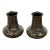 Maitland-Smith Glazed Ceramic Floral Vases, Pair For Sale
