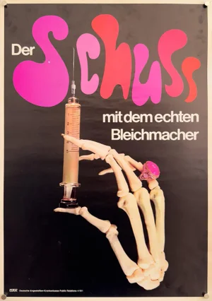 The Shot with the Real Bleach Original Industrial Poster, 1970