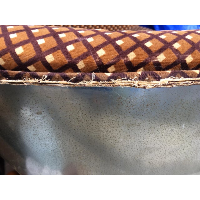 Chrome Wrapped Swivel Chair by Milo Baughman for Thayer Coggin For Sale - Image 9 of 12