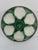 Green Antique 1920s French Longchamp Majolica Green and White Oyster Plate For Sale - Image 8 of 13