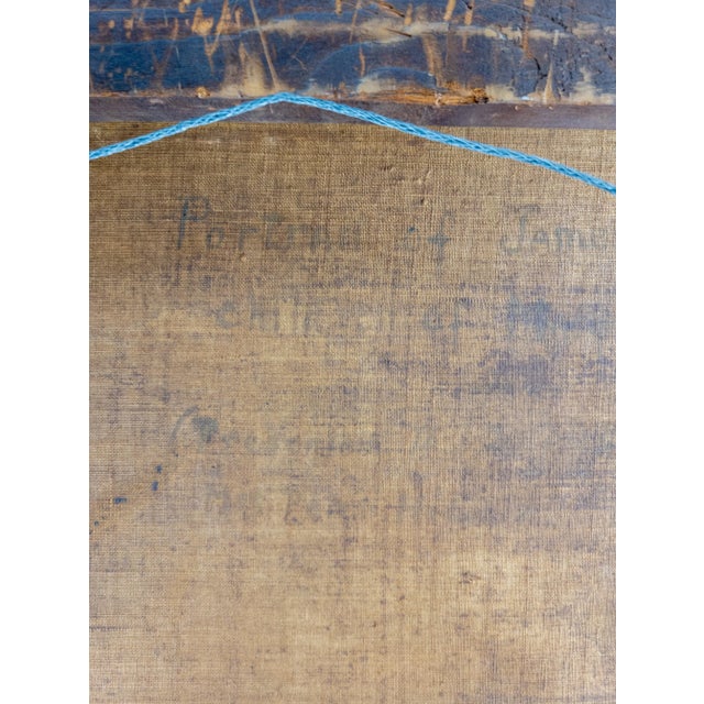 American Folk Art Americana Portrait Painting of Brother and Sister For Sale - Image 11 of 12