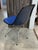 Textile Vintage Blue Vinyl and Fiberglass Chair by Charles and Ray Eames for Herman Miller, 1950s For Sale - Image 7 of 18