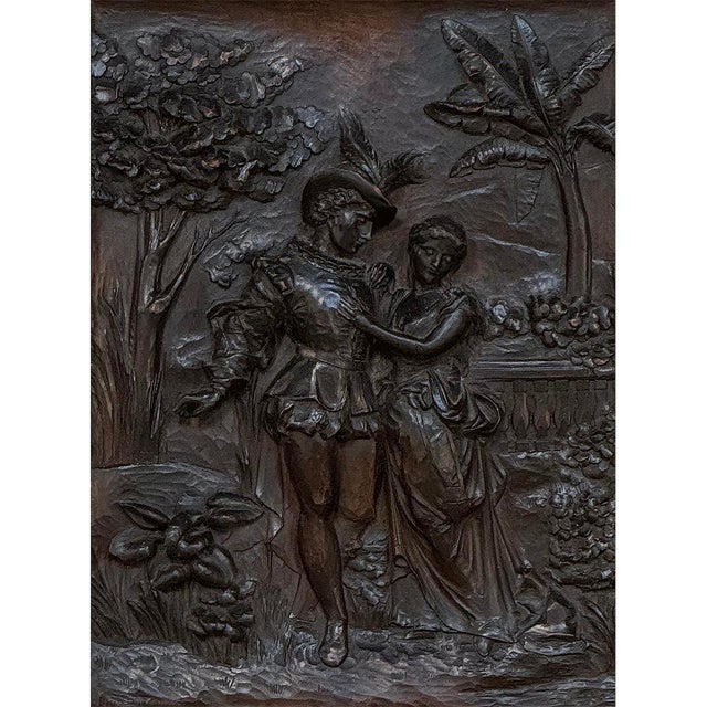 Traditional 19th Century Renaissance Revival Carved Walnut Framed Panel For Sale - Image 3 of 16