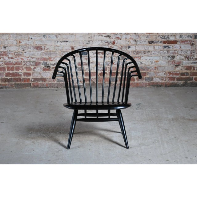 Original 1960s Crinolette chair designed in 1962 by Ilmari Tapiovaara for Asko, Finland. Asko label on the base. Very good...