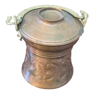 Antique Cooper Fire Cauldron For Sale