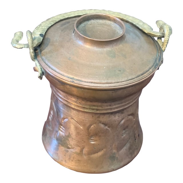 Antique Cooper Fire Cauldron For Sale