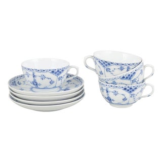 Coffee Cups with Saucers from Royal Copenhagen, Set of 8 For Sale