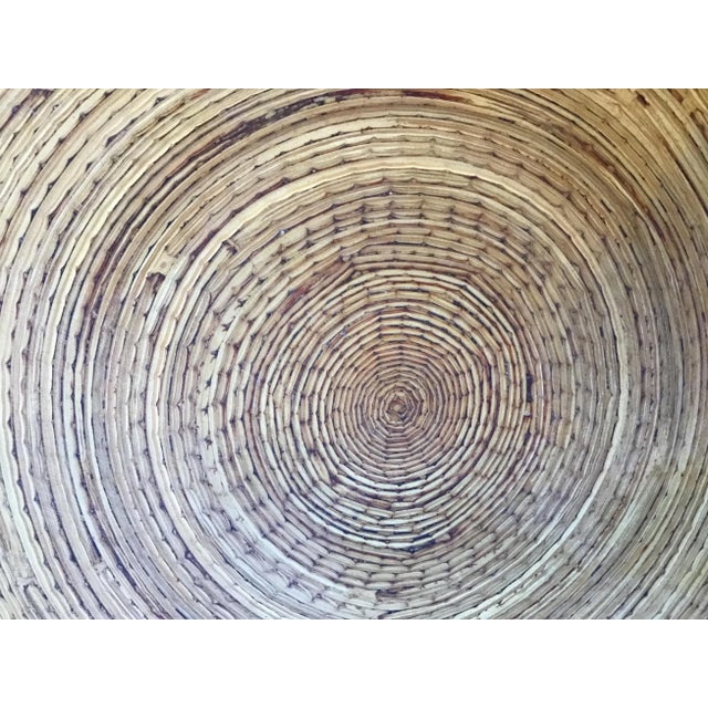 Wood Huge Bamboo Bowl For Sale - Image 7 of 10
