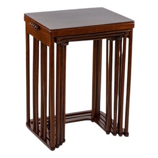 Antique Nesting Tables by Josef Hoffmann for J. & J. Kohn, 1890s, Set of 4 For Sale