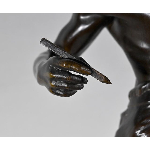 E. Drouot, Allégorie de la Poésie, 1900, Bronze For Sale - Image 9 of 18