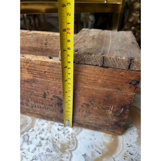 South Carolina Antique Wooden Box For Sale - Image 10 of 11