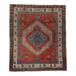 Antique Sarab Rug 3'8'' x 4'3'' For Sale