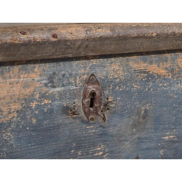 Antique Cobalt Blue Chest, 1920s For Sale - Image 6 of 17