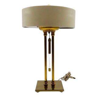 1940s Art Deco Beige Table Lamp For Sale