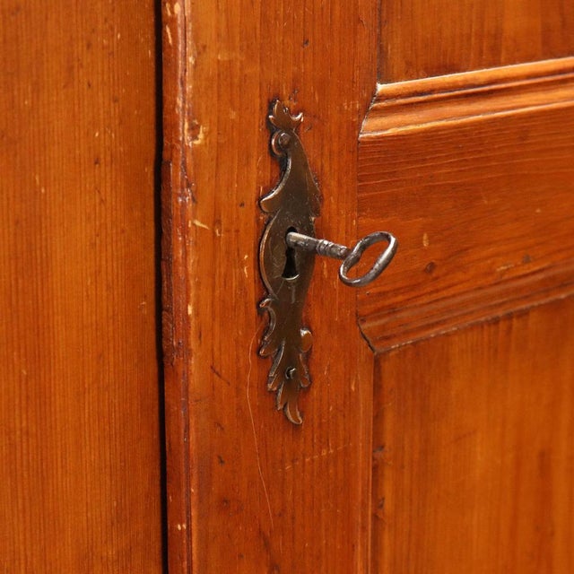 Wood Mid-19th Century Italian Larch Wardrobe For Sale - Image 7 of 10