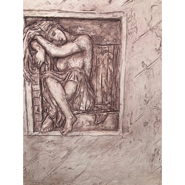 1980s Mid Century Harris G. Strong Ceramic Wall Art - a Pair For Sale - Image 5 of 8