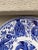 De Sarreguemines 19th Century Blue & White Dessert Plate Dragon Sarreguemines For Sale - Image 4 of 10