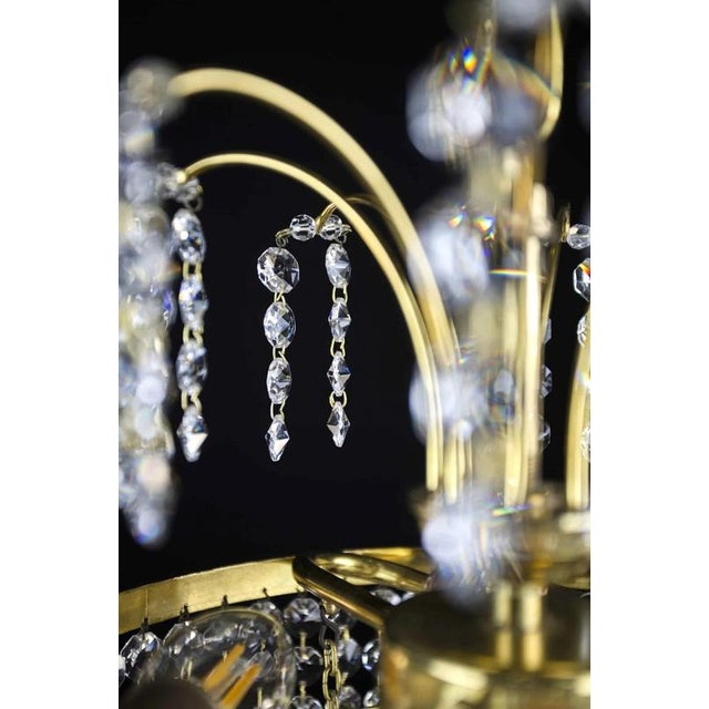 Small Chandelier with Cascading Trimmings For Sale - Image 4 of 6