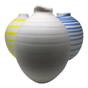 Large 1980s Orrefors 'Soft' Blown Glass Vases by Per Bertil Sundberg, Sweden