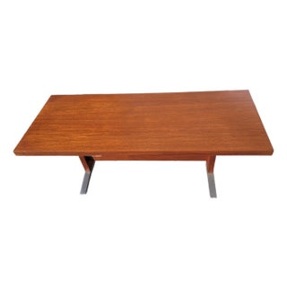 Mid -Century Danish Modern Teak Coffee Table For Sale