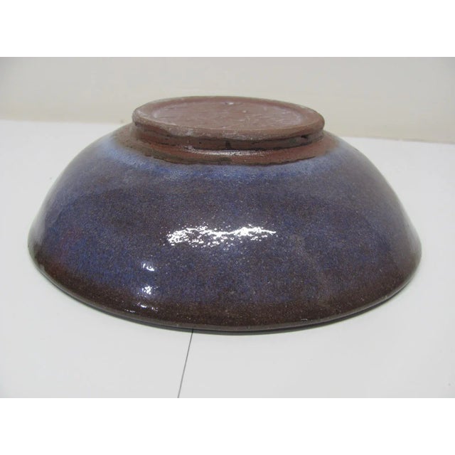 1990s Harding Black " Shark" Bowl Dated 1991 Signed Texas Potter For Sale - Image 5 of 6