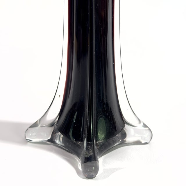 Glass Moody Mid-Century Medley: Dark Neutrals Glass & Ceramic Curation - Group of 5 For Sale - Image 7 of 17