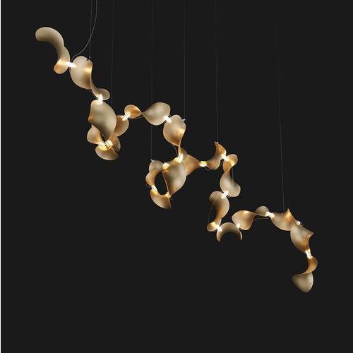 Not Yet Made - Made To Order Dune 20 Spiral Pendant Light in Silver Anodized Aluminum by Moss Objects For Sale - Image 5 of 18