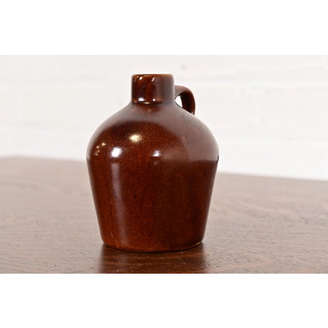 American Roycroft Pottery Antique Arts & Crafts Glazed Ceramic Jug, Circa 1920s For Sale - Image 3 of 12