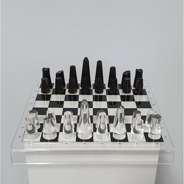 Acrylic Glass Chess Board, 1980s For Sale - Image 3 of 18