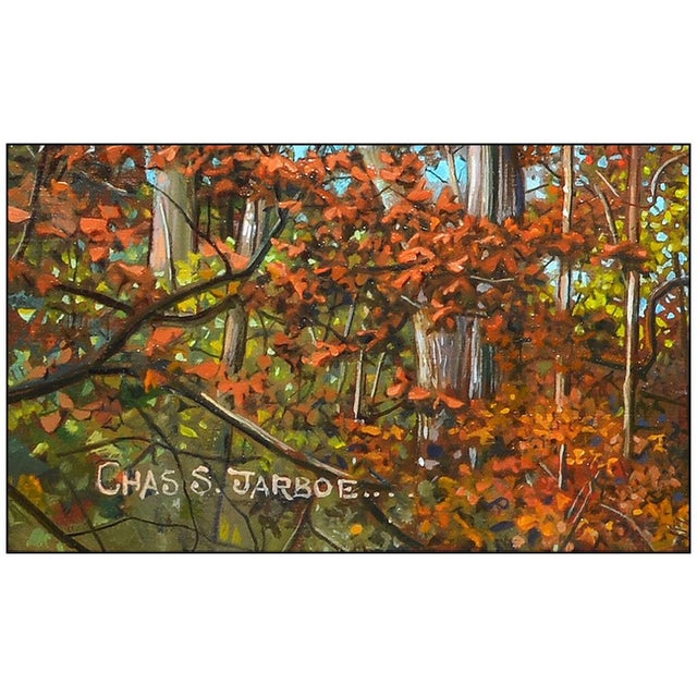 Realism Late 20th Century Autumn Upon Us, Charles Jarboe For Sale - Image 3 of 4