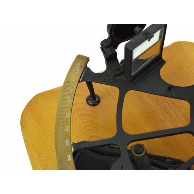 Authentic 1944 Leupold & Stevens Instruments Sextant Ship Navigator Wall Decor Usa For Sale - Image 11 of 12