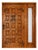Handcrafted Solid Wood Rustic Door – Custom Spanish Colonial Design Made to Order For Sale