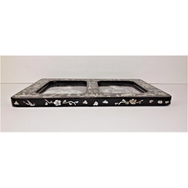 Early 20th Century Papier Mache Double Picture Frame For Sale In San Francisco - Image 6 of 8