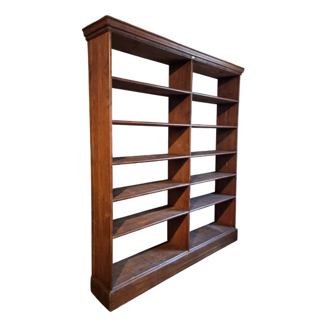 Antique French Open Bookcase from Chalmette, 1930s For Sale