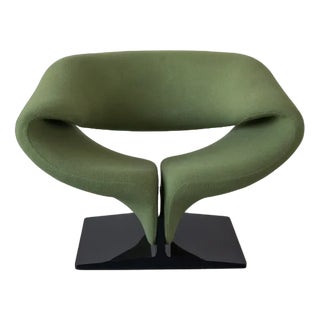 Green Ribbon Armchair by Pierre Paulin for Artifort, 1966 For Sale