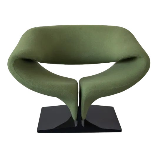 Green Ribbon Armchair by Pierre Paulin for Artifort, 1966 For Sale