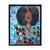 Ike E. Morgan Teal and Blue Toned Abstract Contemporary Portrait of a Lady in a Fro, 1984 For Sale - Image 4 of 11