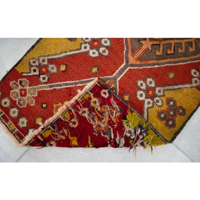 Soumak Weave Petite Rug. Small Turkish Kilim Area Rug Door Mat - 1'5" X 3'4" For Sale - Image 9 of 14